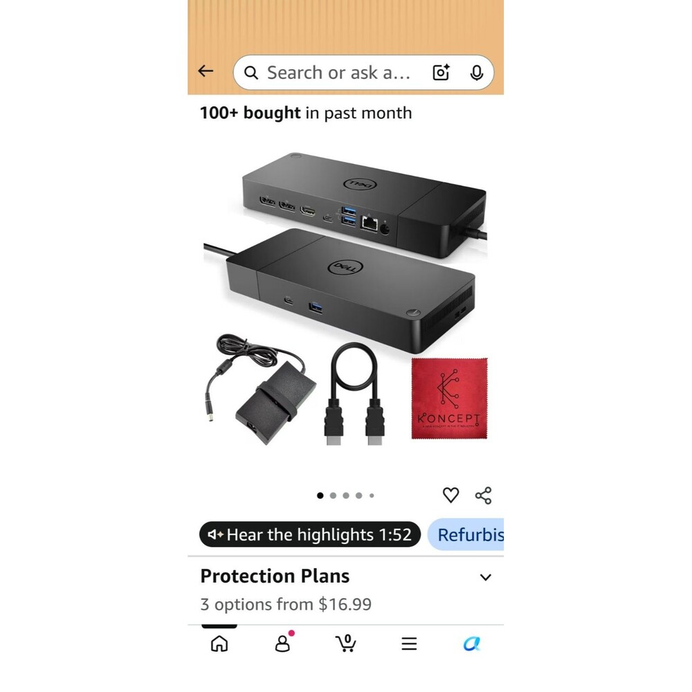 Dell WD19S 130W Docking Station